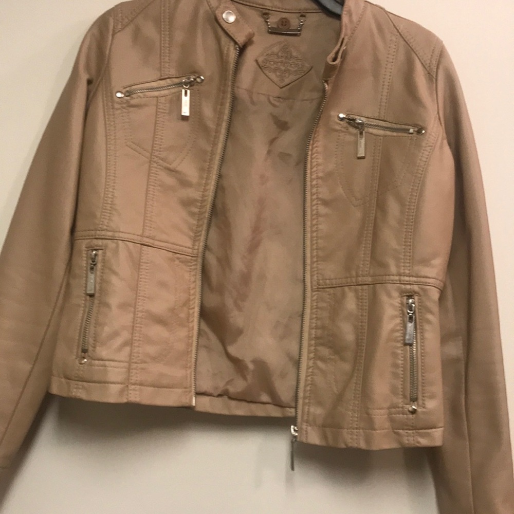 Jou Jou Leather Moto Jacket